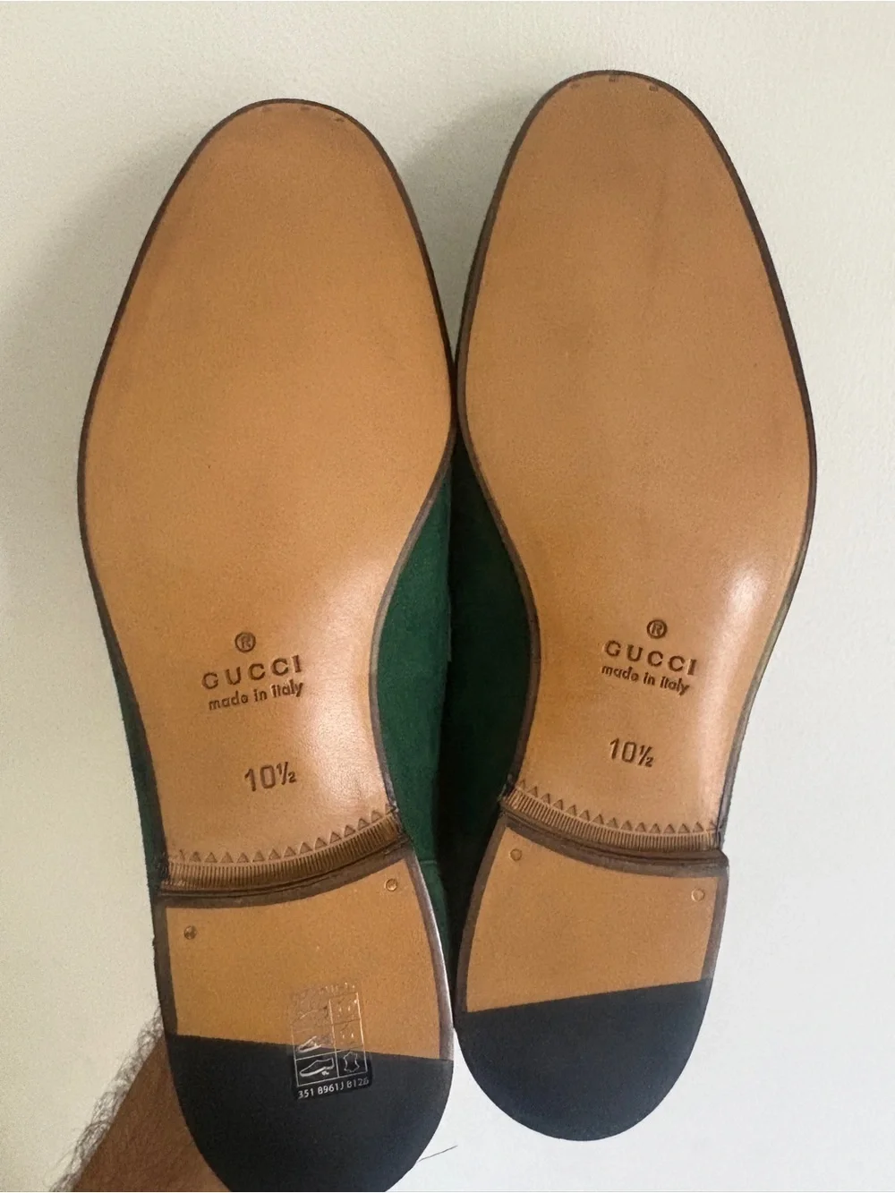 Gucci Jordaan Horsebit Loafers green suede horse (10.5, US 11) - Picture 3 of 3